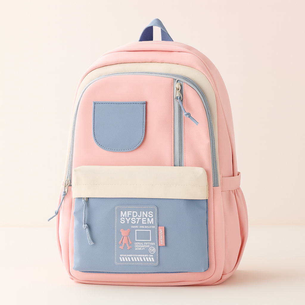 WALSON Kawaii 17-Inch Laptop Backpack – Stylish Water-Resistant School, College & Office Bag with Cute Accessories & Anti-Theft Design